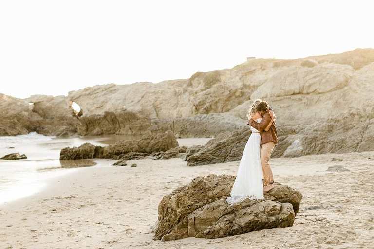 Malibu Elopement wedding on the beach and it's one of the best places to elope in California