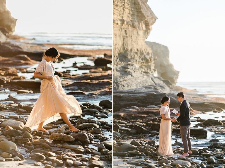 Sunset Cliffs is one of the most gorgeous places to elope in San Diego