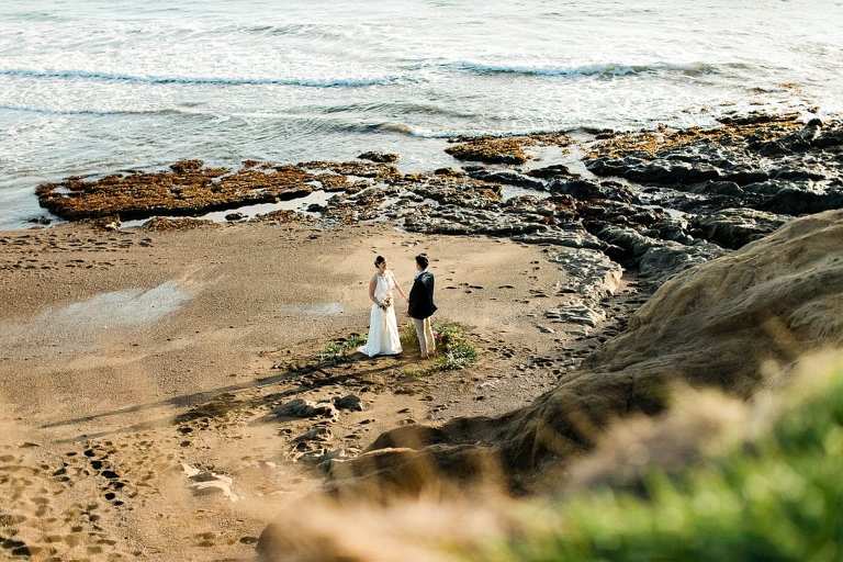 best place to elope in San Francisco is Rodeo Beach